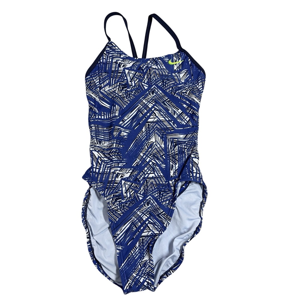 Nike size 10 Girls 1 pc Swimsuit‎ Racerback Cross Competitive Swimming One Piece